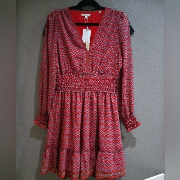 Max Studio Red Dress Size Large New - Picture 1 of 5